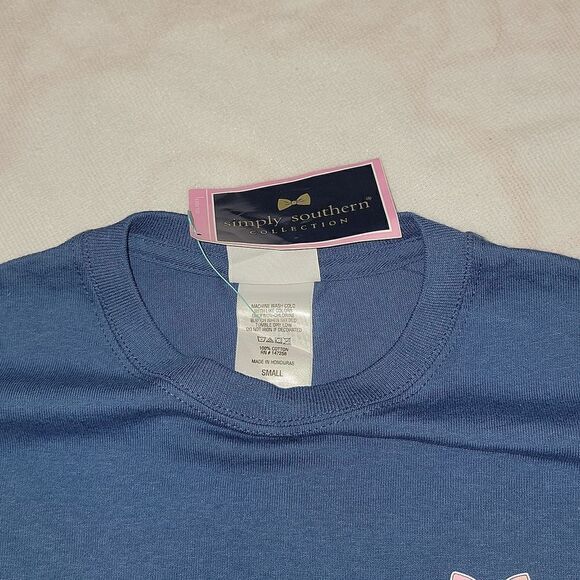 New Simply Southern Be•you•Tiful Llama Short Sleeve Shirt & Sticker Size S Small - Picture 4 of 6